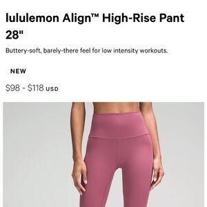 Lulu Lemon Align Leggings